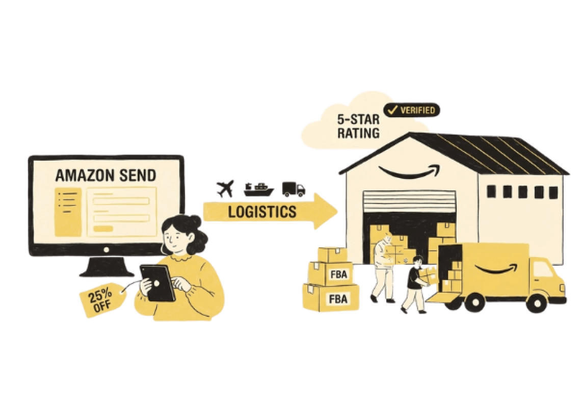 搞定物流不再是跨境電商的惡夢？<br>讓亞馬遜幫你把關，省錢、合規又高效。