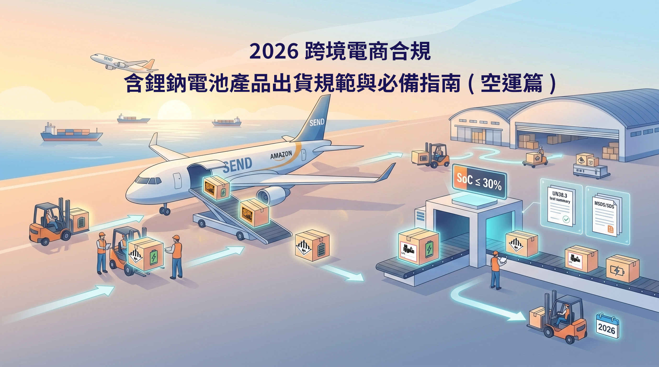 2026跨境電商合規－含鋰鈉電池產品出貨規範與必備指南(空運篇)