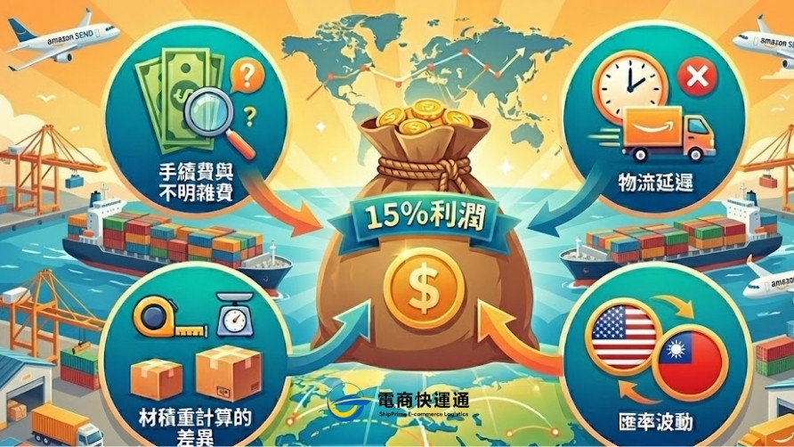 破解跨境物流隱形成本：Amazon SEND 如何透過「實時費率」與「美金直接結算」幫您省下 15% 利潤？