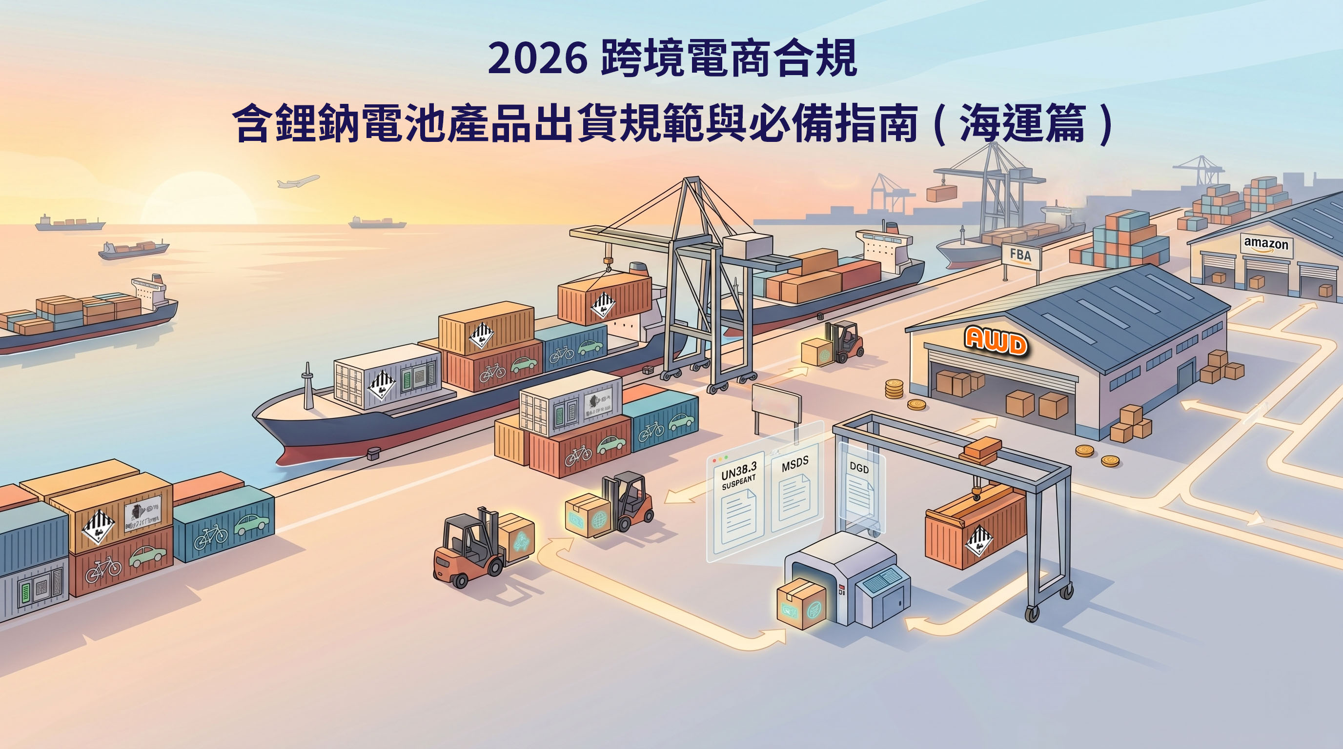 2026跨境電商合規－含鋰鈉電池產品出貨規範與必備指南(海運篇)