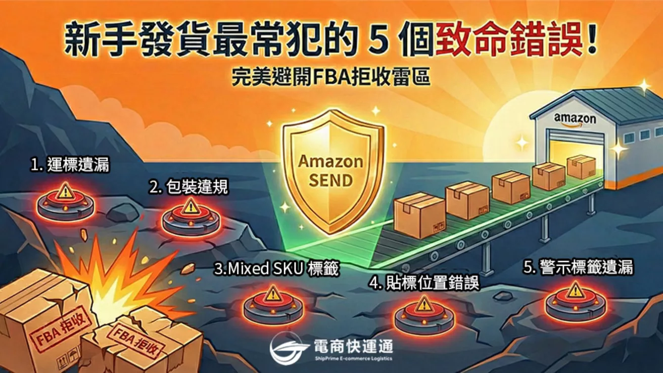新手發貨最常犯的 5 個致命錯誤!教你如何避開 FBA 拒收雷區