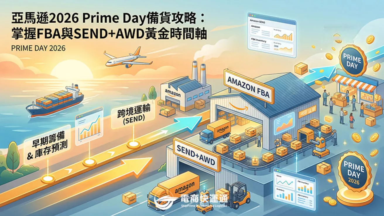 亞馬遜2026 Prime Day備貨攻略:掌握FBA與SEND+AWD黃金時間軸
